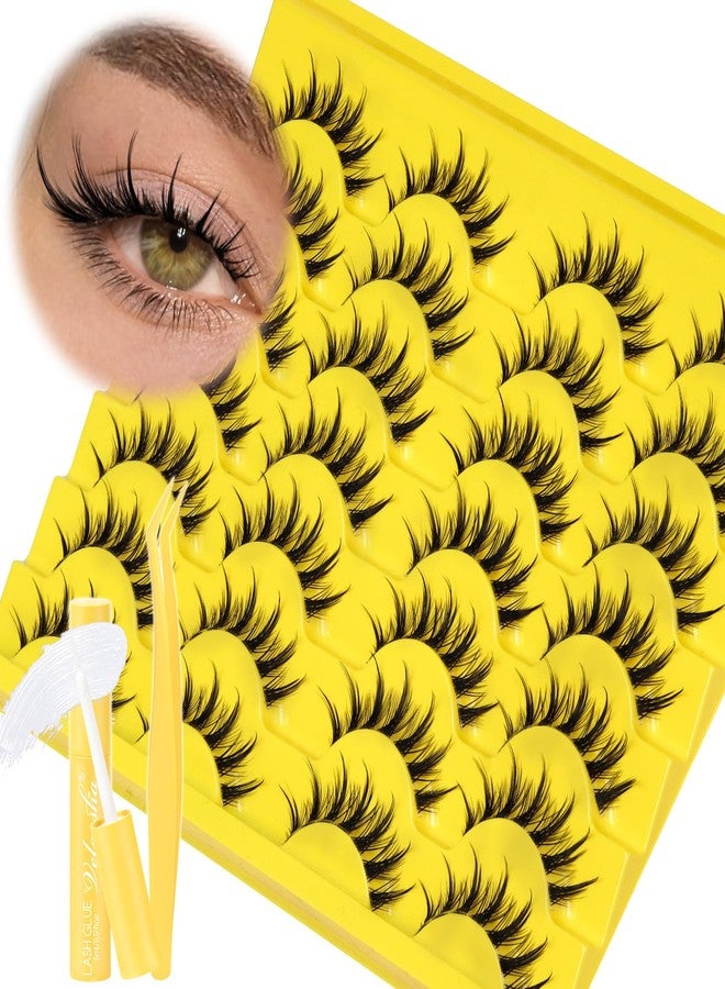 Veleasha Lashes Kit Manga Spiky Eyelashes Anime False Eyelash Kit 14 Pairs - Image 1