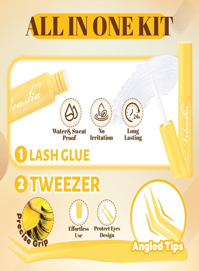 Veleasha Lashes Kit Manga Spiky Eyelashes Anime False Eyelash Kit 14 Pairs - Image 4