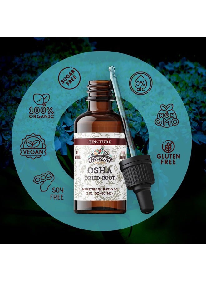 FLORIDA HERBS OSHA Root Liquid Extract for Respiratory Support, Organic OSHA Tincture Natural Lung Detox 2 Fl Oz - Image 5