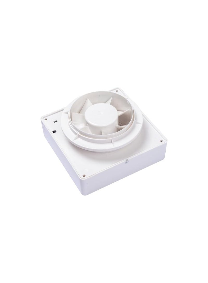Bathroom Exhaust Fan and Extractor with 5" (120mm) 12cm Hood - Effective Ventilation and Fresh Air White - Image 2