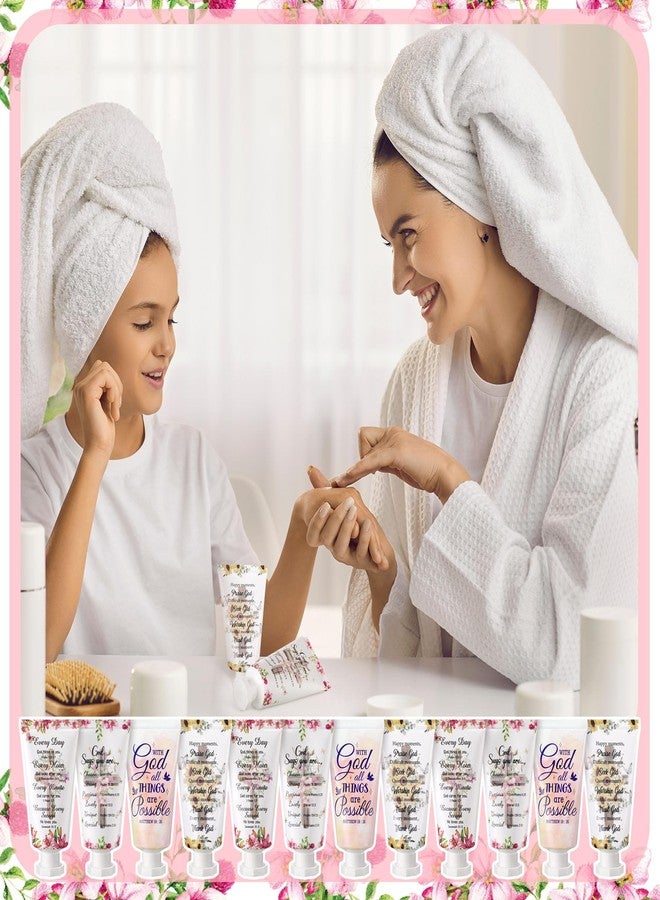 Sacubee 100 Pcs Christian Hand Cream Bulk Gifts for Women Bible Verse Mini Hand Lotion Scripture Travel Lotion for Dry Cracked Christian Religious Gifts Bulk for Mom Women Teacher Wedding Favors (Cross Style) - Image 5