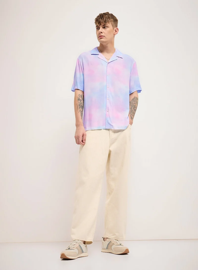THE BEAR HOUSE Shirt for Men | Slim Fit, Short Sleeve, Casual or Formal Button-Down | Soft, Breathable Fabric for Work, Everyday, & All-Season Wear in Stylish Colors, Pink, Size - S - XXL, (Rucha)