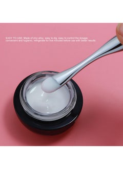 Semme Metal Eye Cream Applicator Roller Wand Stick Silver Zinc Alloy Eye Cream Spatula Scraping Massage Tool For Reducing Puffiness Wrinkle Dark Circles  - Image 3