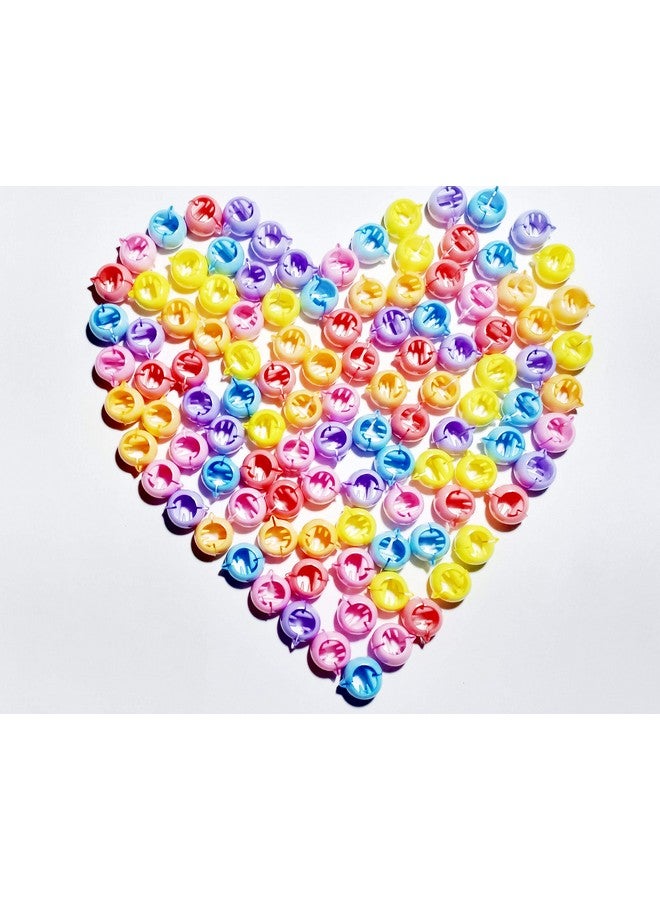 Drishti® Plastic Hair Tic Tacs Hair Clips For Girls Light Multicolor Pack of 100 - Image 1