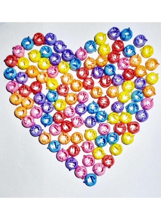 Drishti® Plastic Hair Tic Tacs Hair Clips For Girls Light Multicolor Pack of 100 - Image 2