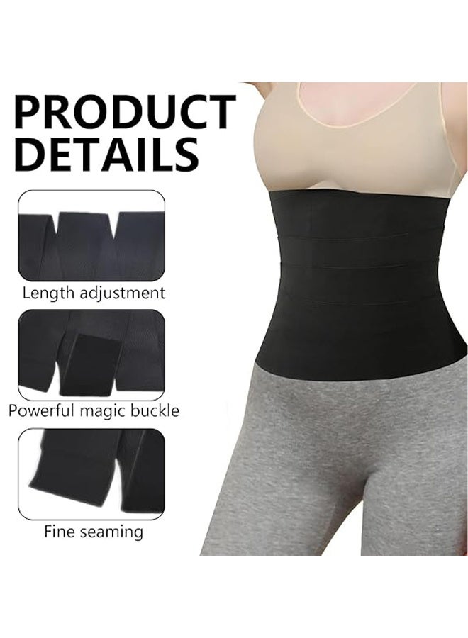 Generic 3m Waist Trainer for Women Lower Belly Fat, Slimming Tummy Wrap Belt Adjustable Comfortable Back Braces for Lower Back Pain Relief Abdominal Body Slimming Belt For Flat Tummy Belly Slimming Belt Sweat Band, Non-Slip - Image 3