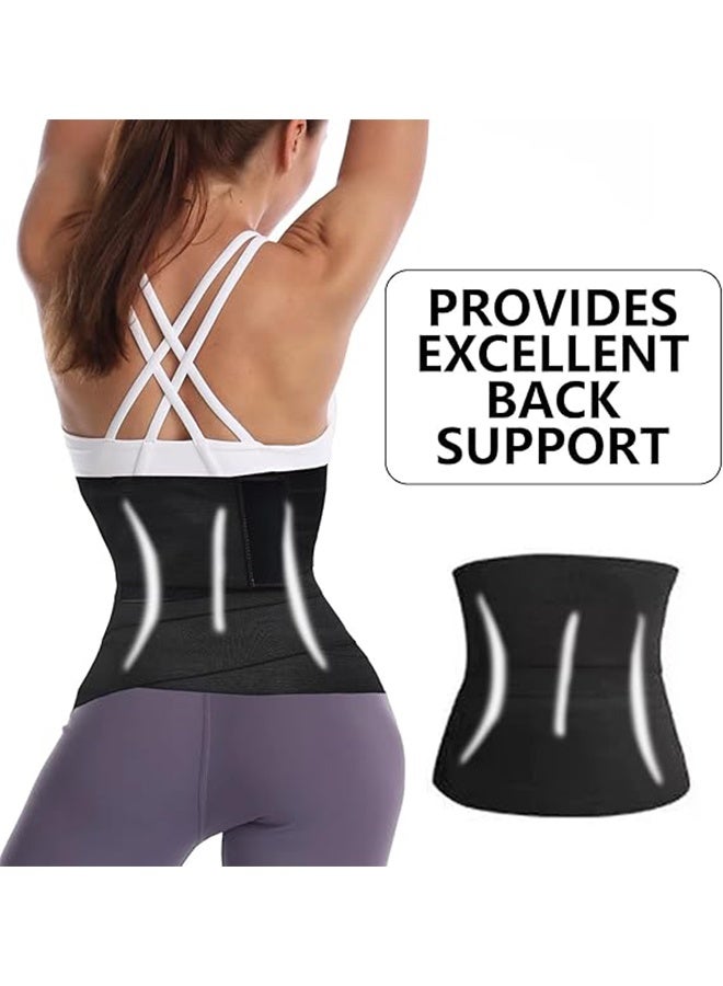 Generic 3m Waist Trainer for Women Lower Belly Fat, Slimming Tummy Wrap Belt Adjustable Comfortable Back Braces for Lower Back Pain Relief Abdominal Body Slimming Belt For Flat Tummy Belly Slimming Belt Sweat Band, Non-Slip - Image 5