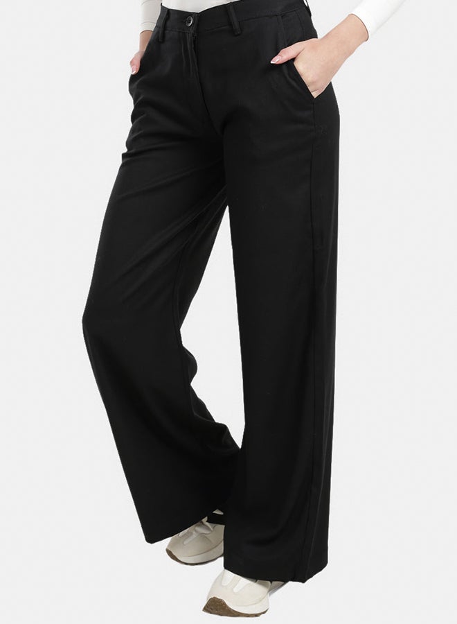 Carina Wide-Leg Straight Cut Pants - Image 3
