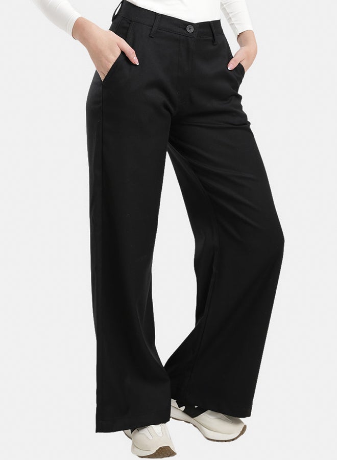 Carina Wide-Leg Straight Cut Pants - Image 2