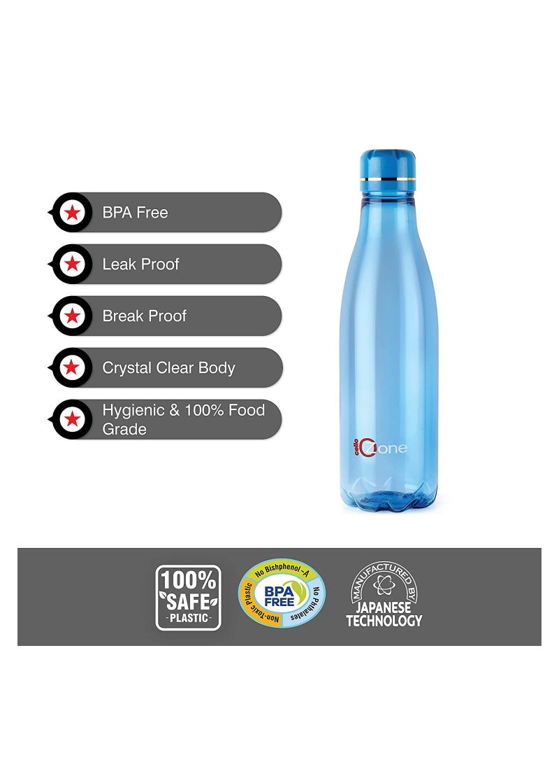 Cello - Ozone Plastic Water Bottle 1 Litre Set Of 6 Assorted - Image 1