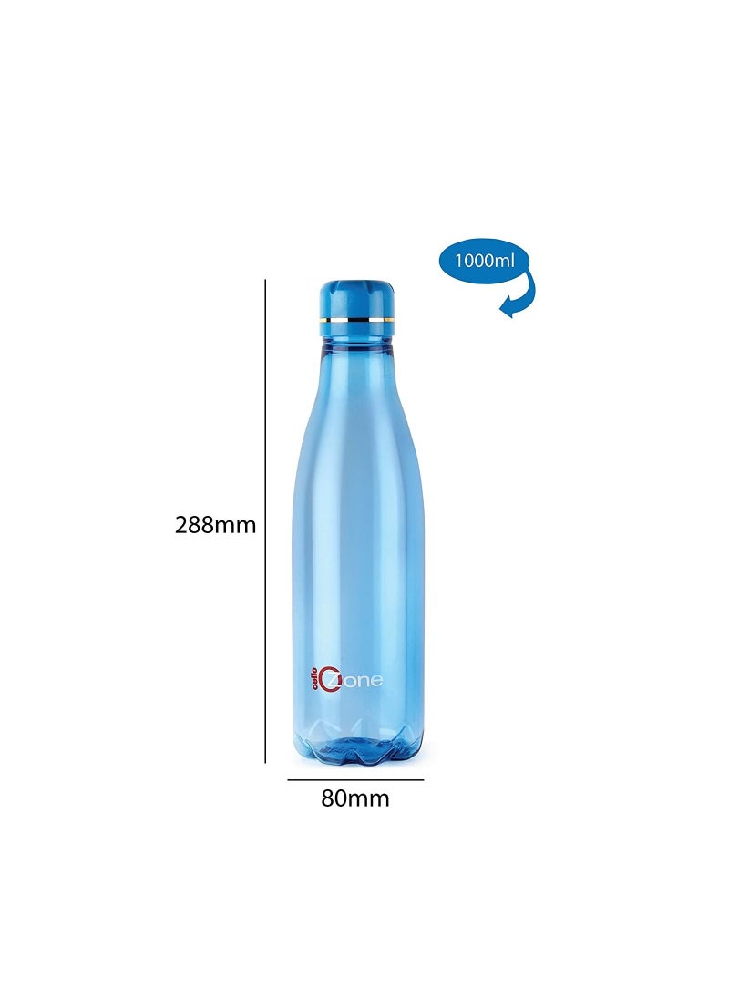 Cello - Ozone Plastic Water Bottle 1 Litre Set Of 6 Assorted - Image 1