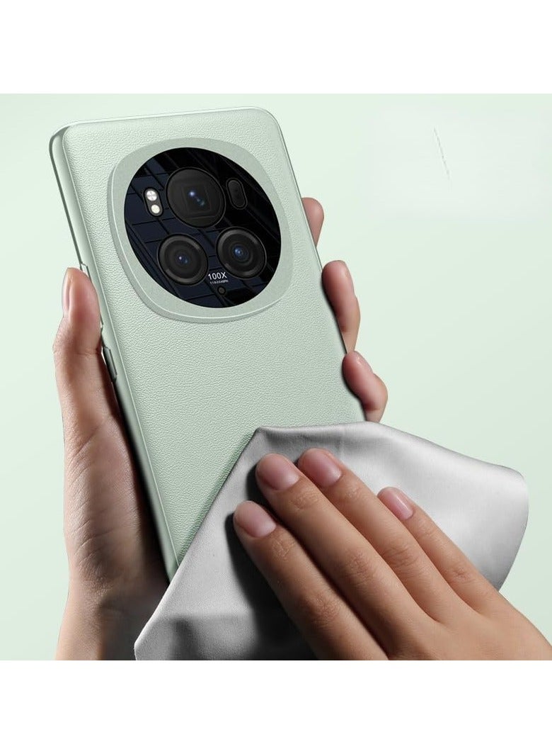 general Compatible with Honor Magic 6 Pro Case Luxury PU Leather Back Cover For Magic 6 Pro 5G Camera Protection Shell Silicone Shockproof Bumper - Image 2