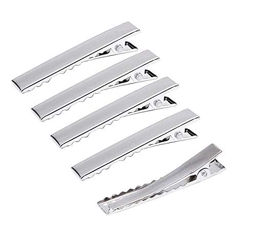 Yima 50 Pieces 5.6cm / 2.2inch Alligator Hair Clip Flat Top with Teeth for Arts & Crafts Projects, Hair Care (2.2inch(56mm) 50pcs) - Image 3