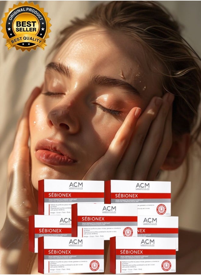 ACM 7 Pieces Sebionex Pain Dermatologique Purifiant Soap  - Image 1