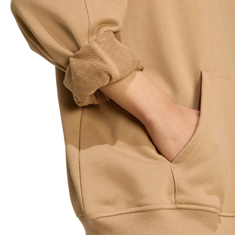 adidas سويت شيرت ESS HOODIE نسائي أصلي بني