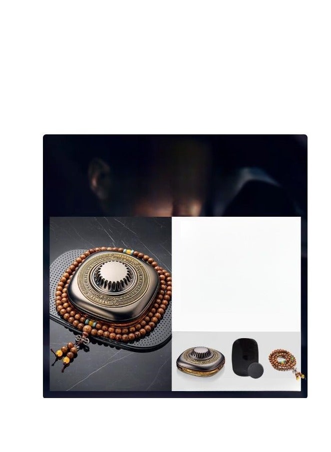 Car Aromatherapy Three Piece Set (Fragrance+Anti Slip Pad+Wooden Bracelet)  - Image 1