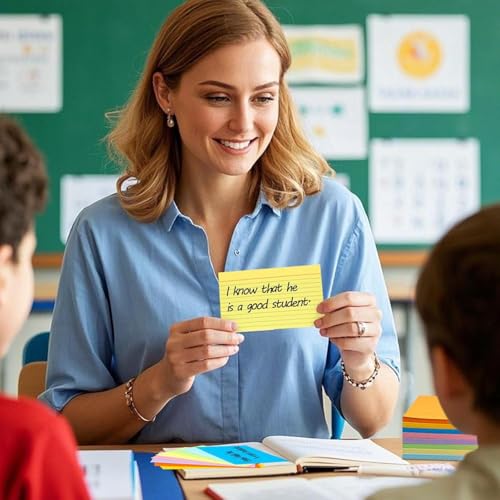 Koogel Index Cards 3x5, Colored Flash Cards for Studying, Heavy Weight Lined Notecard Ruled Note Taking for School College Office Home Supplies, 272 Count, 34 Pack of 8, 8 Colors - Image 4