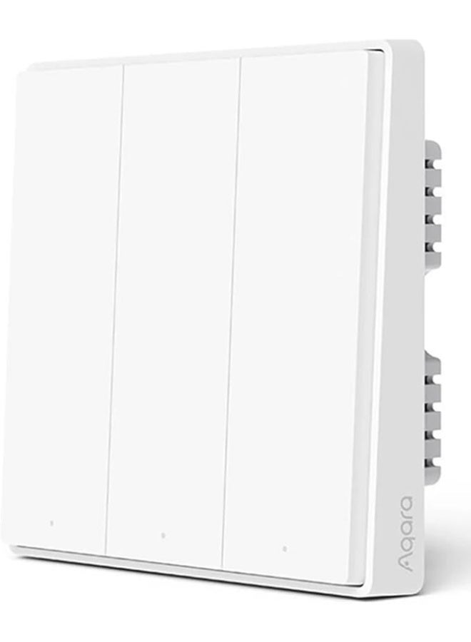 أكارا مفتاح Aqara الذكي D1 Zigbee 3.0 (بدون سلك محايد، مفتاح ثلاثي) - Image 1