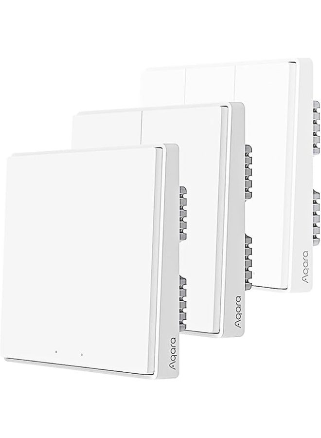 أكارا مفتاح Aqara الذكي D1 Zigbee 3.0 (بدون سلك محايد، مفتاح ثلاثي) - Image 4