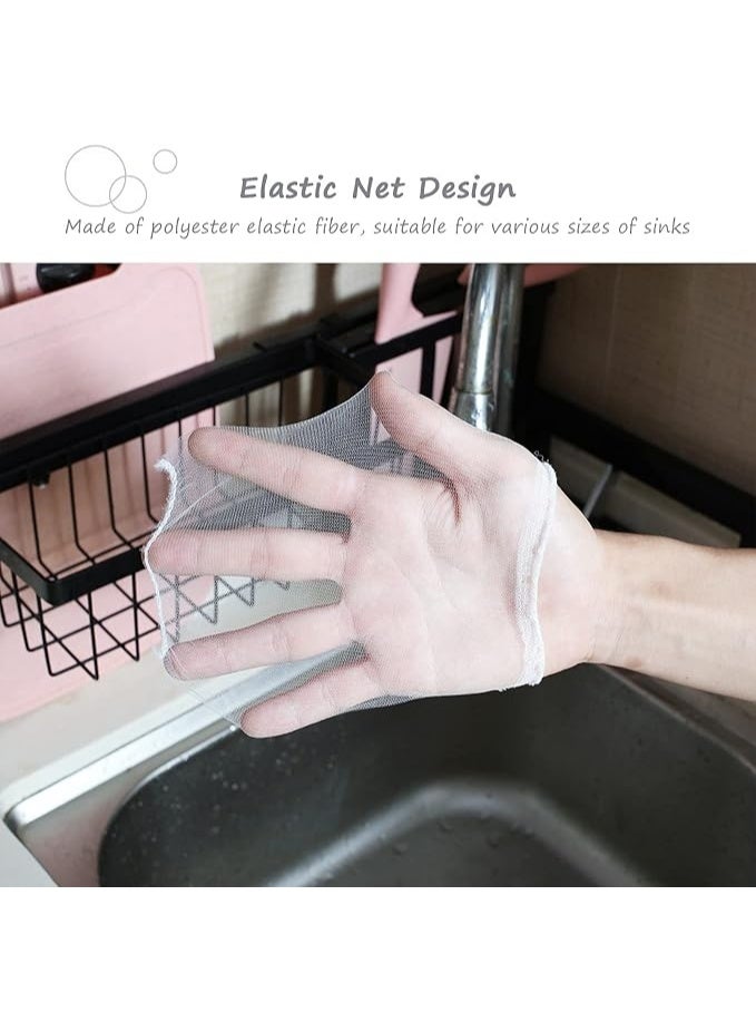 Mesh Trash Bags Set for Kitchen Sink Strainer Waste Filter Flexible Anti-Clogging Disposable Strainer Bags Fit All Size Sink Strainers, 100 Pack - Image 3