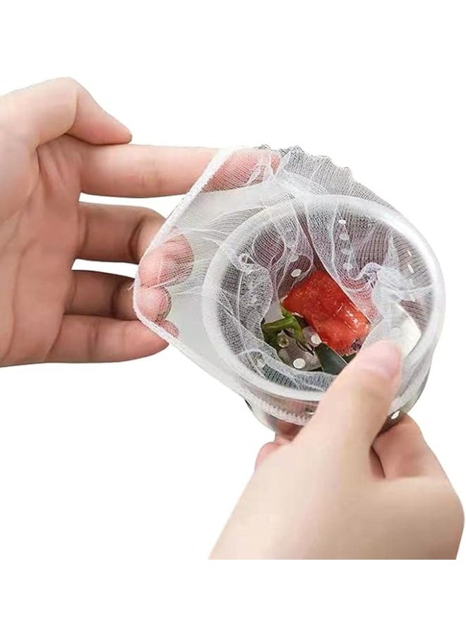 Mesh Trash Bags Set for Kitchen Sink Strainer Waste Filter Flexible Anti-Clogging Disposable Strainer Bags Fit All Size Sink Strainers, 100 Pack - Image 1