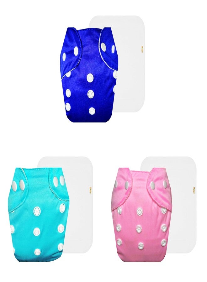 حفاضات دمبلدو لايت القماشية مع حشوة قطنية (عبوة من 3) | شعور بالجفاف والراحة | تهوية جيدة | مناسبة للسفر | للاستخدام طوال اليوم | من 3 أشهر إلى سنتين | للجنسين - Image 1