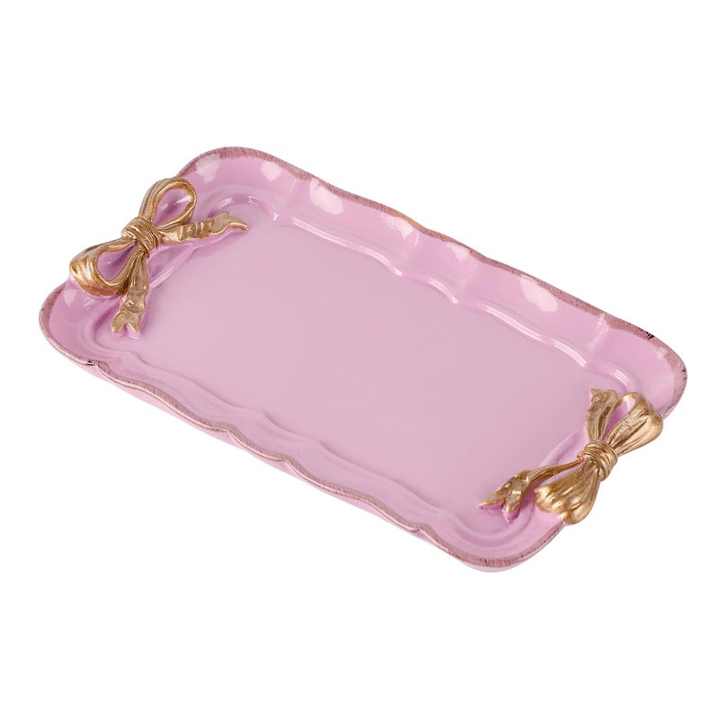 IBWell Resin Aesthetic Room DÃ©cor Purple Jewelry Tray Cute Home Decor Aesthetic Trays for Decor Girly Room DÃ©cor - Image 1
