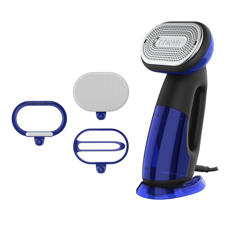 Conair 2-in-1 Handheld Steamer and Iron for Clothes  Turbo ExtremeSteam 1875W Garment Steamer and Clothing Iron Black / Blue - Image 1