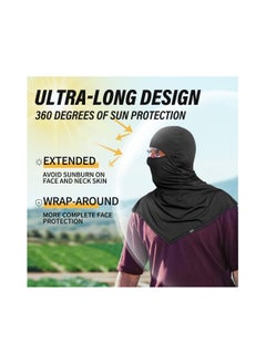 SYOSI 2 Pcs Balaclava Full Face Mask Summer for Sun Protection Breathable Long Neck Covers for Men Women Cycling Fishing  - Image 4