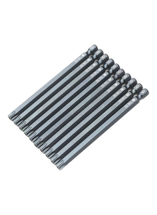 NIBEMINENT - 10-Piece Security Torx Bit Set Grey - Image 1
