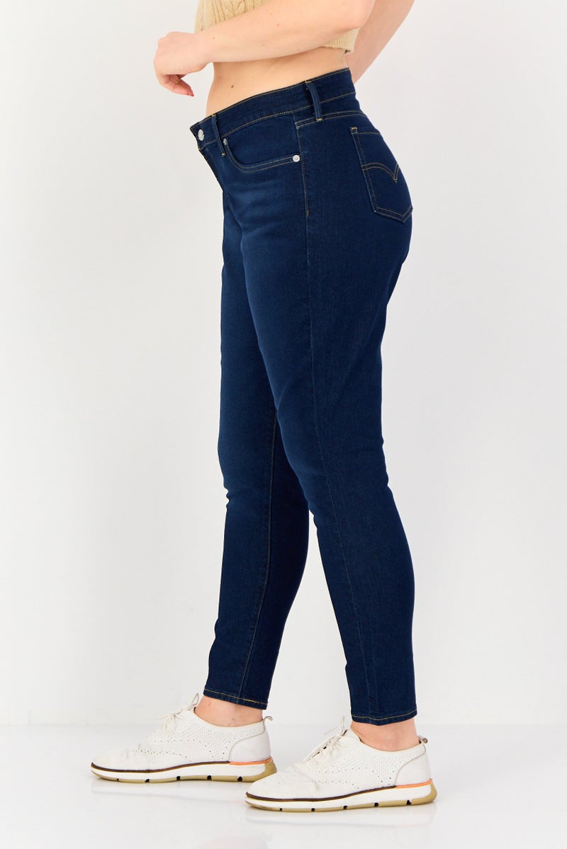 Levi's جينز دنيم مغسول ضيق جداً للنساء، أزرق - Image 2