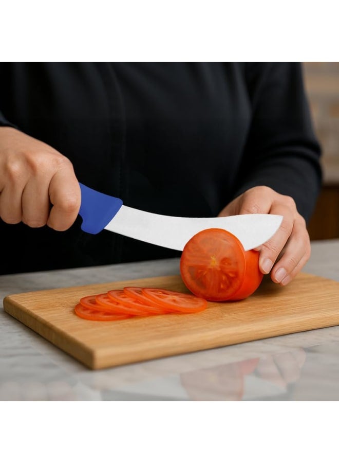 TRAMONTINA Professional Skinning Knife – 6-Inch Stainless Steel Blade – Blue Polypropylene Handle – Durable & Textured Grip - Image 4