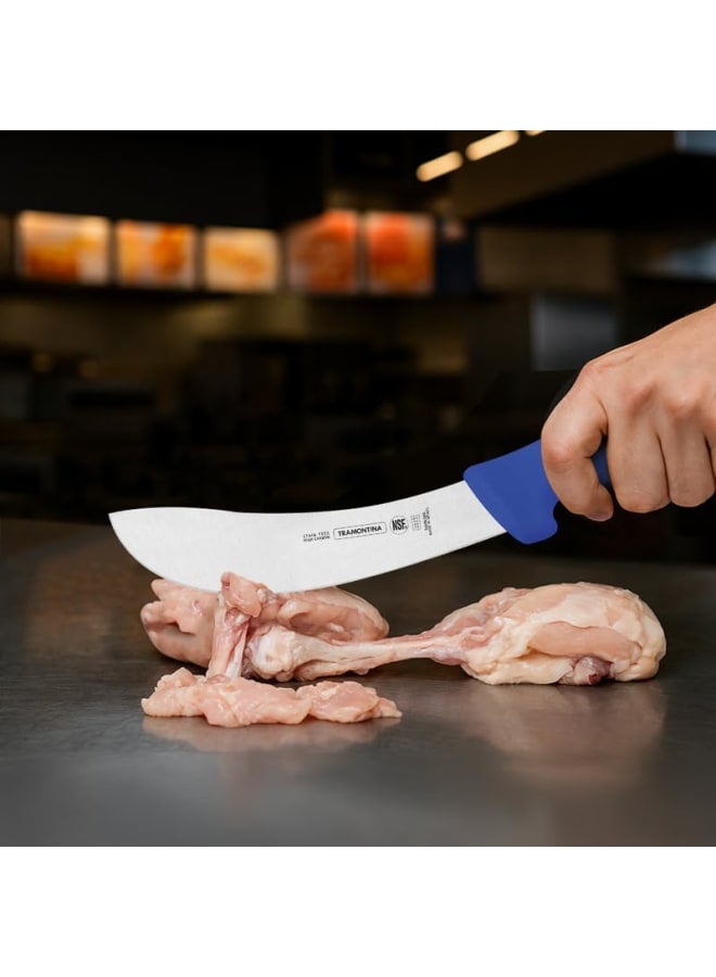 TRAMONTINA Professional Skinning Knife – 6-Inch Stainless Steel Blade – Blue Polypropylene Handle – Durable & Textured Grip - Image 2