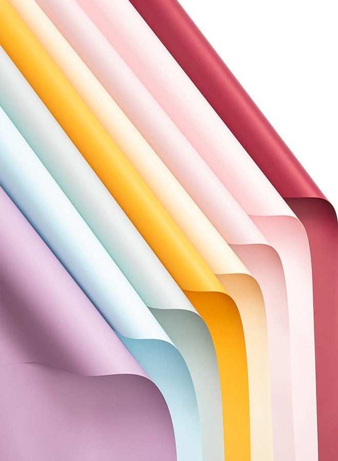 Featuman Pink Korean Flower Wrapping Paper Bulk, 22×22 Inch Waterproof Floral Wrapping Paper, Colorful Packaging Paper for Graduation Ceremony Wedding Anniversary Hallowmas Christmas 20 Pcs - Image 2