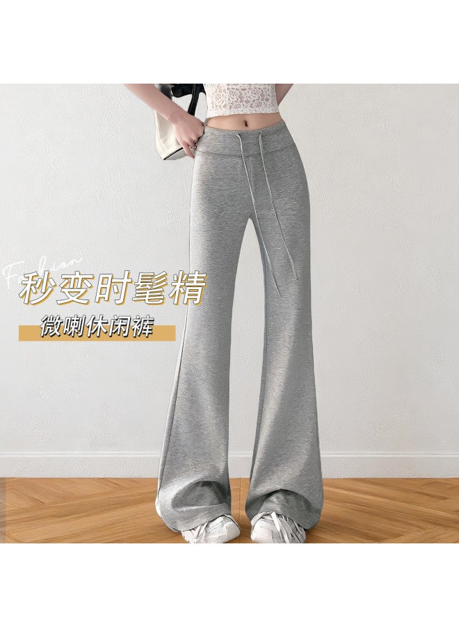 Moonbadi Autumn Fashion Drawstring High-Waist Slimming Wide-Leg Pants, Casual And Skin-Friendly Comfort - Image 2