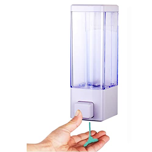 BATH GURU ABS Wall Mounted 350 Ml Soap Shampoo Sanitizer Lotion Gel Dispenser Liquid Handwash Soap Dispenser for Bathroom Kitchen (WC) - Image 2