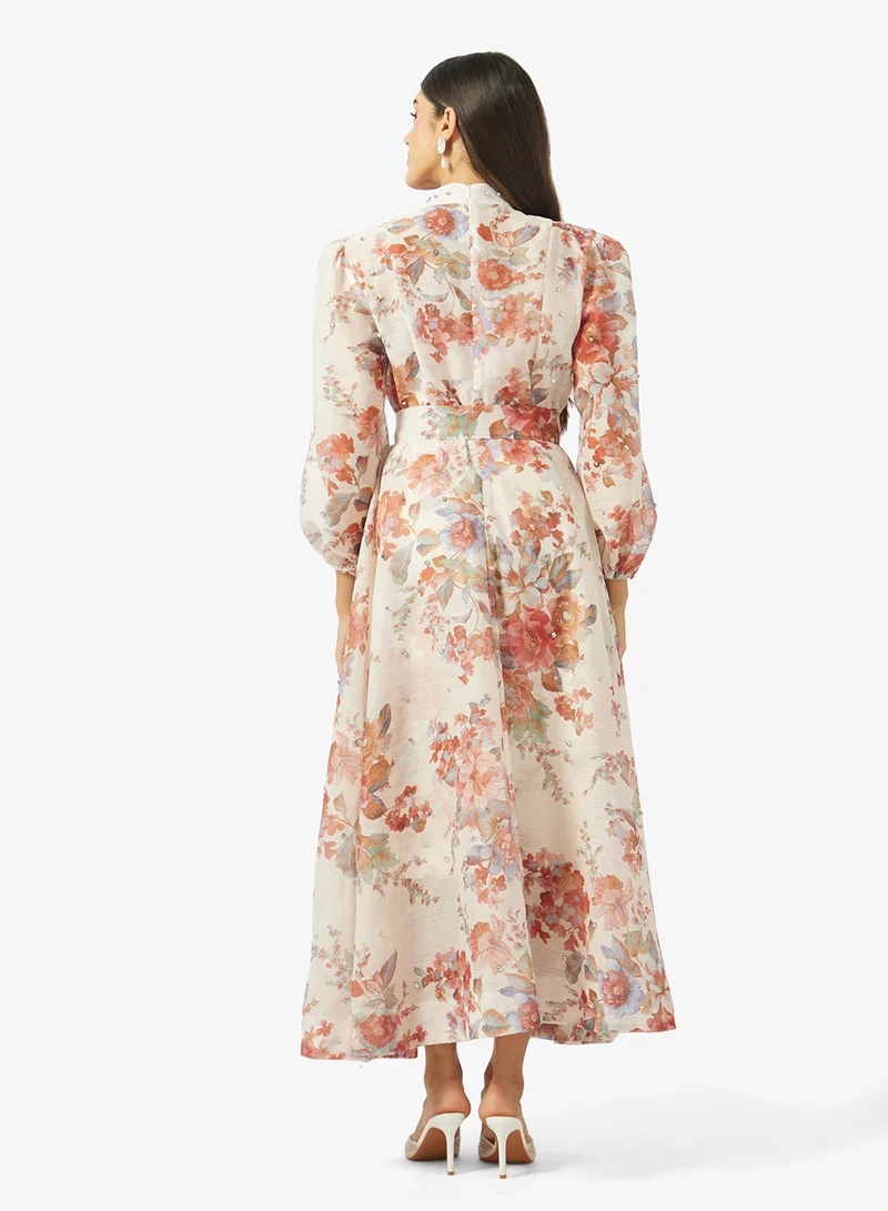 خزانة Floral Print Dress