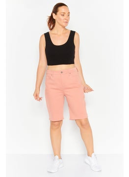 NYDJ Women Plain Denim Shorts, Orange  - Image 2