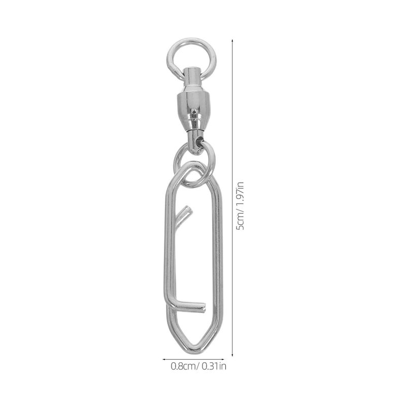 20pcs Stainless Steel Heavy Duty Ball Bearing Snap Swivels For Saltwater Fishing - Image 3