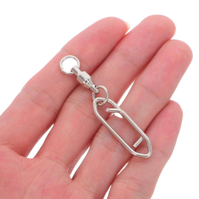 20pcs Stainless Steel Heavy Duty Ball Bearing Snap Swivels For Saltwater Fishing - Image 5