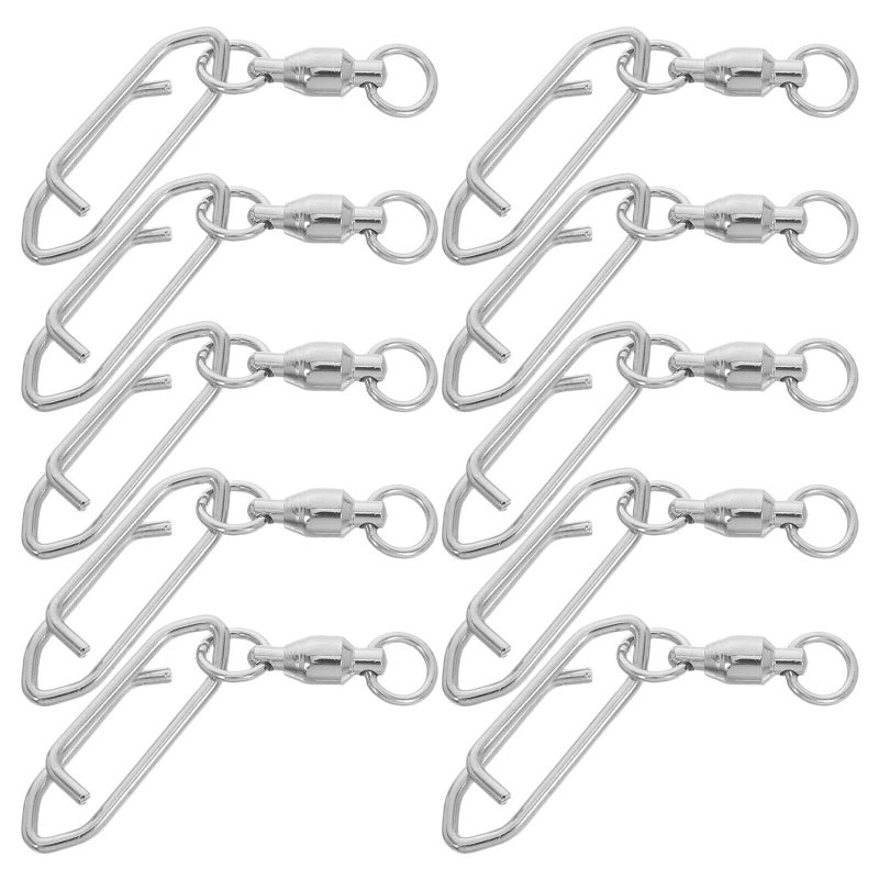 20pcs Stainless Steel Heavy Duty Ball Bearing Snap Swivels For Saltwater Fishing - Image 2