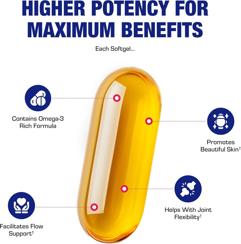 Anabolic Laboratories Omega 3 Fish Oil 1200 mg  Clinical DHA EPA Omega 3 Supplement with Burpless Fish Oil Brain Heart  Overall Health  Molecularly Distilled for Purity  Certified Sustainably Sourced Orange Flavored - Image 4