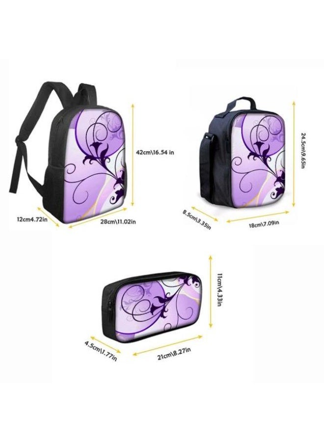 عام حقيبة ظهر مطبوعة بالرسوم المتحركة + مجموعة حقائب اليد + القلم، مجموعة حقائب عملية من ثلاث قطع (يمكن استخدام الطلاب والأطفال ونزهات الأصدقاء ورياضات تسلق الجبال وما إلى ذلك) - 14 - Image 4