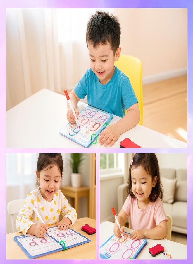 Sakuya Boost Your Child’s Early Learning with This 64-Page Stroke Line Tracing Book – Includes Alphabet, Numbers, Mazes, and Dot-to-Dot Games with 4 Colorful Pens and Eraser - Image 2