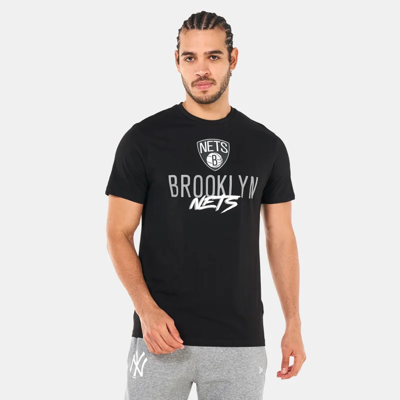 NEW ERA Men's NBA Brooklyn Nets Script T-Shirt