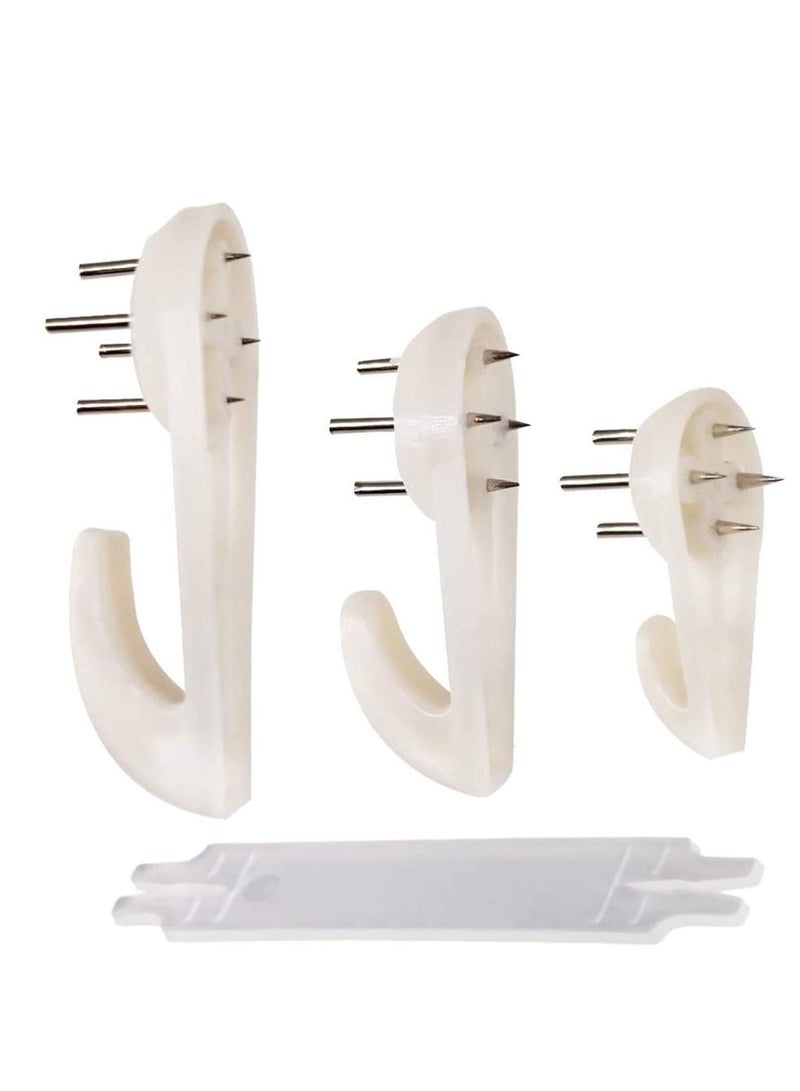 Y&D 60Pack Picture Hangers for Hardwall Concrete Wall Hanging Photo Frames Drywall Hook Art Painting Display Clock Wedding Photos Hardware Kit Home Office - Image 1