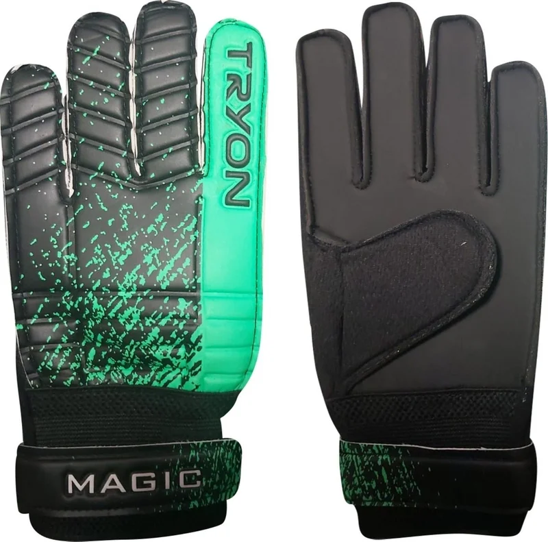 Tryon Magıc Goalkeeper Gloves Phosphorescent Green-Black Goalkeeper Gloves Magıc-Green