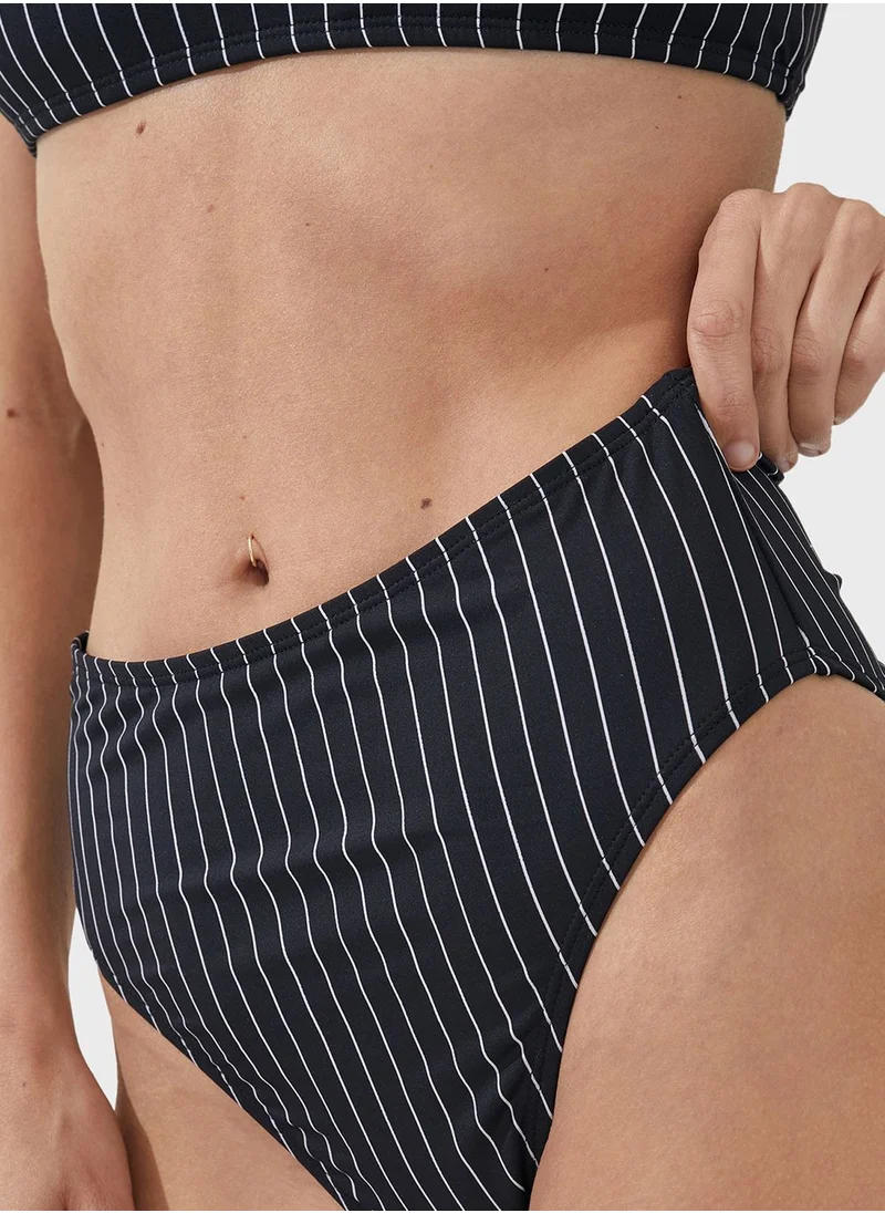 Cotton On Body Striped Bikini Bottom