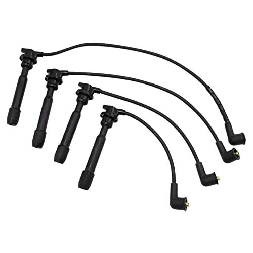 TRQ Ignition Kit Spark Plugs Wire Set Compatible with 1996-2006 Hyundai Elantra 2005-2009 Tucson 2009 Kia Spectra Spectra5 2005-2010 Sportage - Image 3