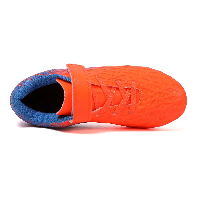Skerxut Soccer Cleats, Kids Firm Ground Football Shoes, Boys Girls Athletic Outdoor (Orange, Toddler, 10, Numeric, US Footwear Size System, Medium) - Image 3